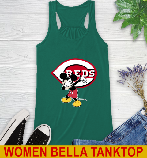 Cincinnati Reds MLB Baseball Dabbing Mickey Disney Sports Racerback Tank 8 Cincinnati Reds MLB Baseball Dabbing Mickey Disney Sports Racerback Tank - Image 8