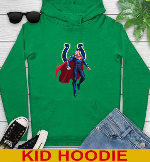 NFL Superman DC Sports Football Indianapolis Colts Youth Hoodie 8