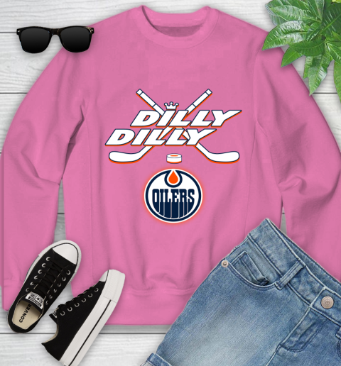 NHL Edmonton Oilers Dilly Dilly Hockey Sports Youth Sweatshirt 7