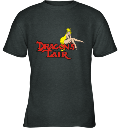 qzjo dragons lair daphne baseball shirts youth t shirt 26 front dark heather