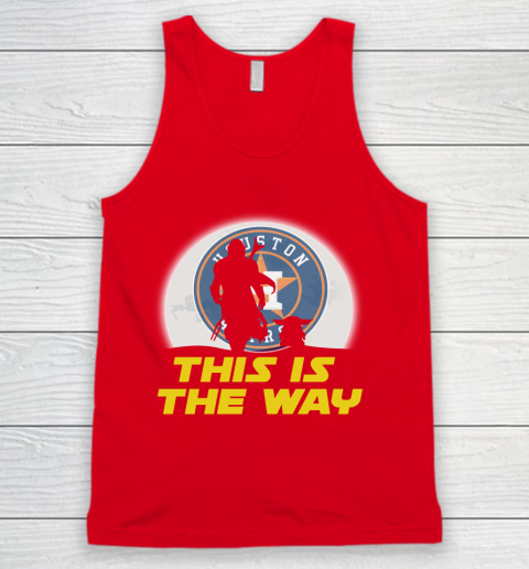 Houston Astros MLB Baseball Star Wars Yoda And Mandalorian This Is The Way Tank Top 5