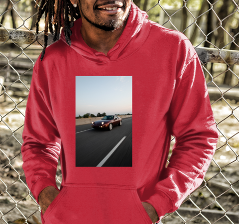 3urj the vintage retro 928 racing hoodie 23 front red