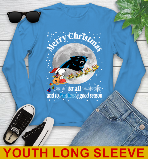 Carolina Panthers Merry Christmas To All And To Panthers A Good Season NFL Football Sports Youth Long Sleeve 8