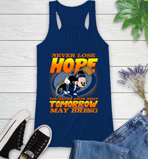Tampa Bay Lightning NHL Hockey ootball Mickey Disney Never Lose Hope Racerback Tank 8