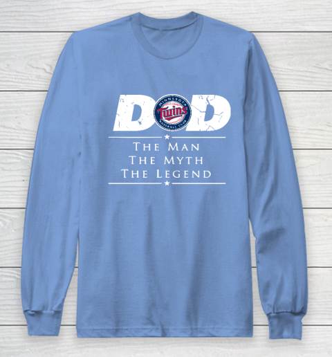 Minnesota Twins MLB Baseball Dad The Man The Myth The Legend Long Sleeve T-Shirt 8