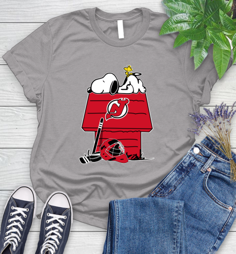 New York Islanders NHL Hockey Snoopy Woodstock The Peanuts Movie (2) Women's T-Shirt 5