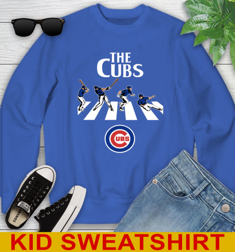 MLB Baseball Chicago Cubs The Beatles Rock Band Shirt Youth Sweatshirt 6