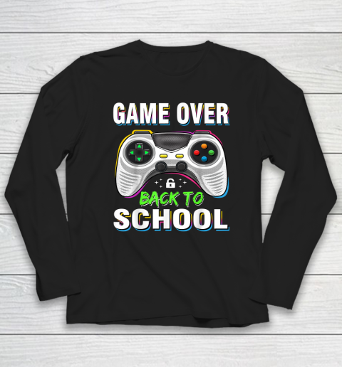 Back to School Funny Game Over Teacher Student Long Sleeve T-Shirt