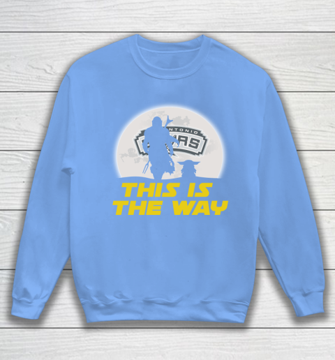 San Antonio Spurs NBA Basketball Star Wars Yoda And Mandalorian This Is The Way Sweatshirt 8