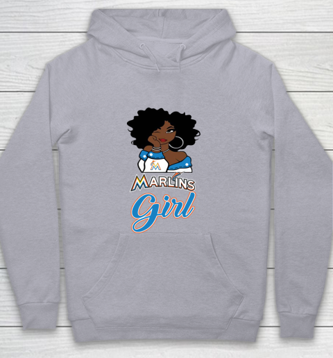 Miami Marlinss Girl MLB Youth Hoodie 5