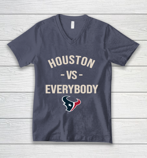 Houston Texans Vs Everybody V-Neck T-Shirt 7