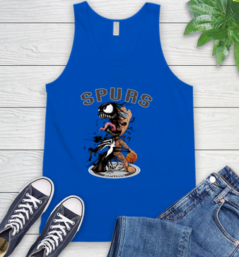NBA San Antonio Spurs Basketball Venom Groot Guardians Of The Galaxy Tank Top 5