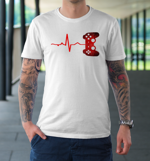 Gamer Heartbeat Video Games Gaming T-Shirt