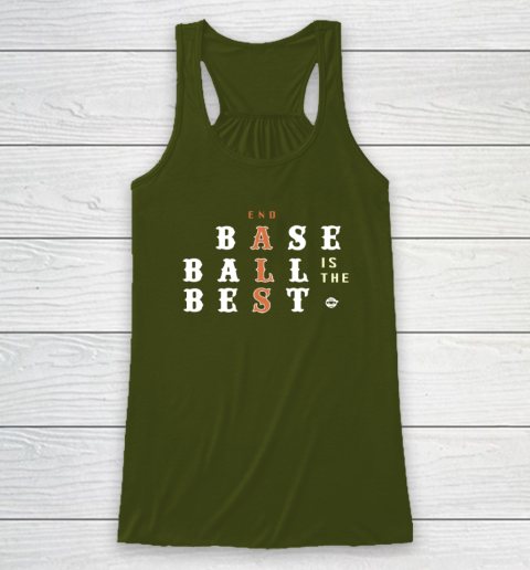 End ALS Baseball Is The Best Racerback Tank 2