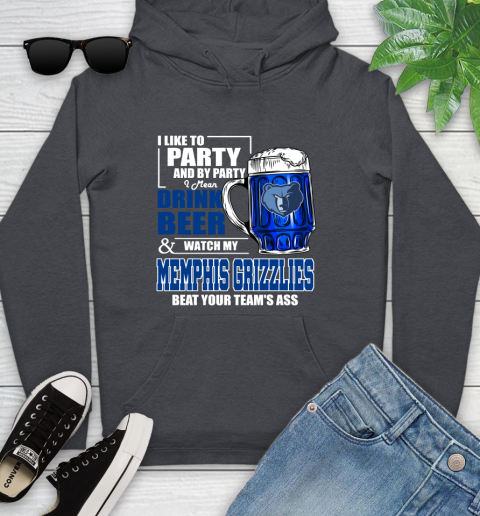 NBA Drink Beer and Watch My Memphis Grizzlies Beat Your Team's Ass Basketball Youth Hoodie 10