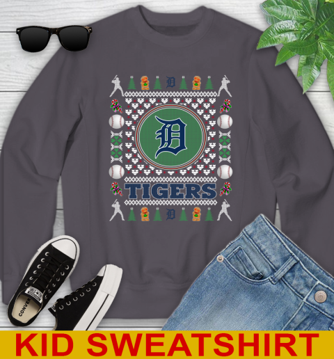 Detroit Tigers Merry Christmas MLB Baseball Loyal Fan Youth Sweatshirt 5