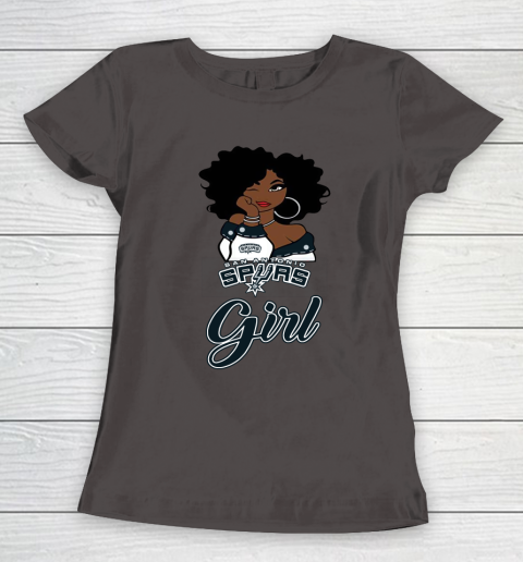 San Antonio Spurs Girl NBA Women's T-Shirt 9