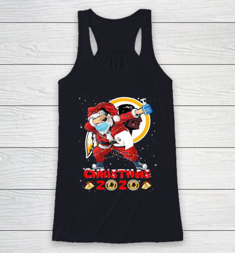 Washington Redskins Funny Santa Claus Dabbing Christmas 2020 NFL Racerback Tank 7