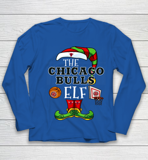 Chicago Bulls Christmas ELF Funny NBA Youth Long Sleeve 7