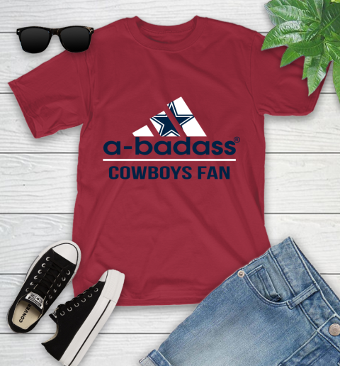 Dallas Cowboys NFL Football A Badass Adidas Adoring Fan Sports Youth T-Shirt 14