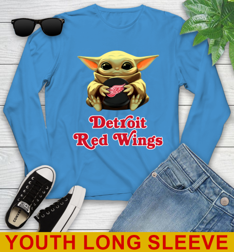NHL Hockey Detroit Red Wings Star Wars Baby Yoda Shirt 129