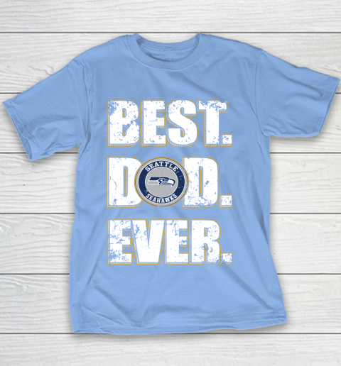 NFL Seattle Seahawks Football Best Dad Ever Family Shirt Youth T-Shirt 8
