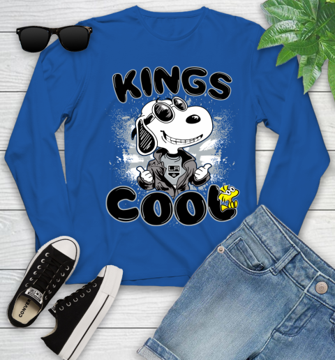 NHL Hockey Los Angeles Kings Cool Snoopy Shirt Youth Long Sleeve 9