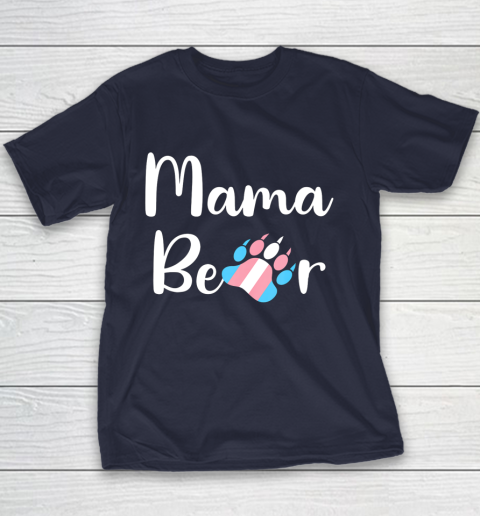 Mama Bear Transgender Mom T Shirt Trans Pride Gift Youth T-Shirt 2