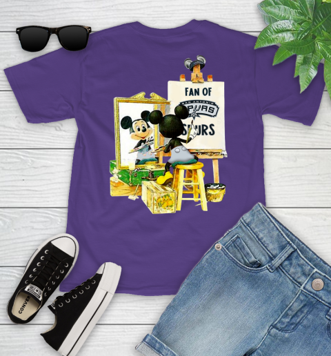NBA Basketball San Antonio Spurs Mickey Drawing Shirt 96