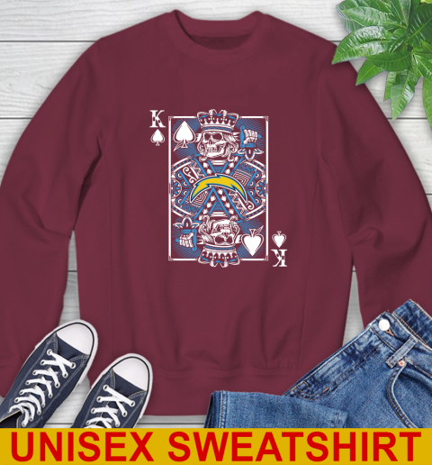 Los Angeles Chargers NFL Football The King Of Spades Death Cards Shirt Sweatshirt 7 Los Angeles Chargers NFL Football The King Of Spades Death Cards Shirt Sweatshirt - Image 7