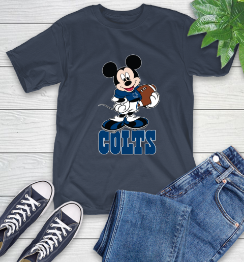 NFL Football Indianapolis Colts Cheerful Mickey Mouse Shirt T-Shirt 4