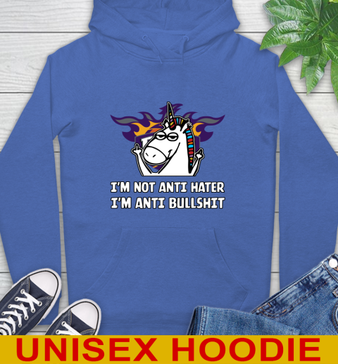 Phoenix Suns NBA Basketball Unicorn I'm Not Anti Hater I'm Anti Bullshit Hoodie 9