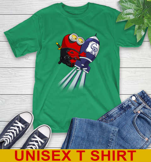 MLB Baseball Colorado Rockies Deadpool Minion Marvel Shirt T-Shirt 7