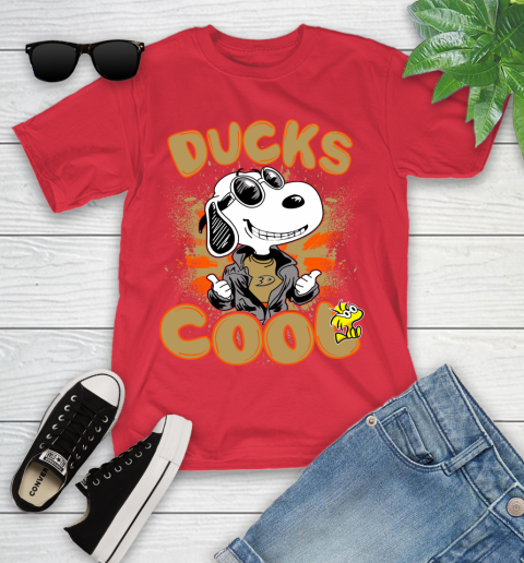 NHL Hockey Anaheim Ducks Cool Snoopy Shirt Youth T-Shirt 11