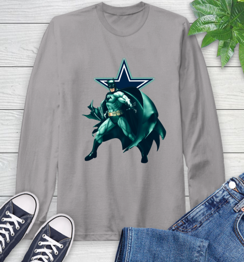 NFL Batman Football Sports Dallas Cowboys Long Sleeve T-Shirt 6