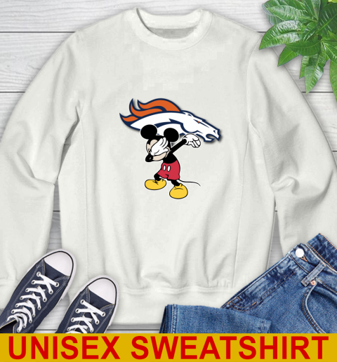 Denver Broncos NFL Football Dabbing Mickey Disney Sports Sweatshirt