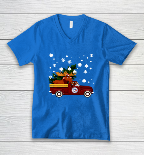 Toronto Blue Jays Bring Christmas Home MLB V-Neck T-Shirt 5
