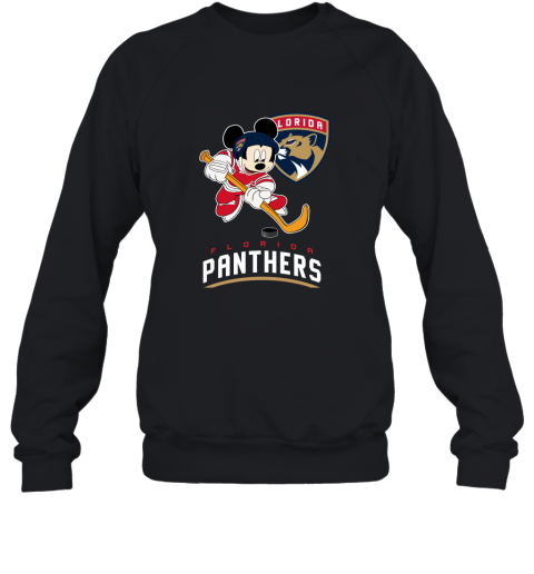 NHL Hockey Mickey Mouse Team Florida Panthers Sweatshirt