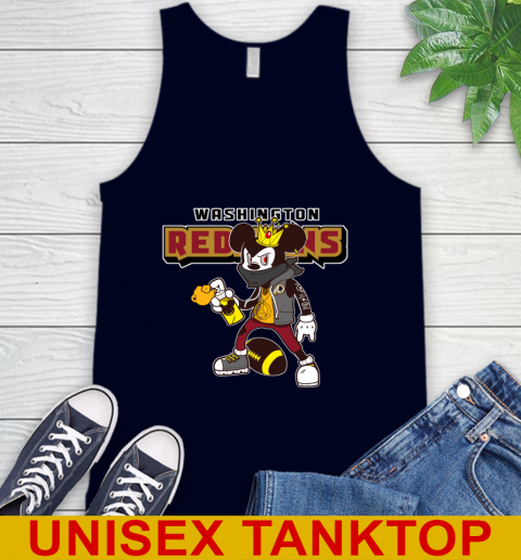 Washington Redskins NFL Football Mickey Peace Sign Sports Tank Top 3