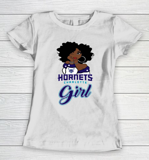 Charlotte Hornets Girl NBA Women's T-Shirt 3