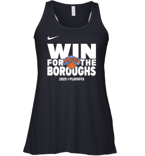 New York Knicks Win For The Boroughs 2025 Playoffs Racerback