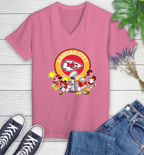 Kansas City Chiefs super bowl 2019 2020 mickey mouse minnie mouse donald duck daisy duck football shirt 87