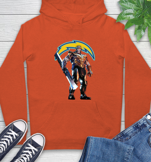 NFL Thanos Gauntlet Avengers Endgame Football San Diego Chargers Hoodie 5
