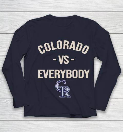 Colorado Rockies Vs Everybody Youth Long Sleeve 2