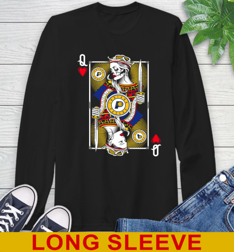 NBA Basketball Indiana Pacers The Queen Of Hearts Card Shirt Long Sleeve T-Shirt