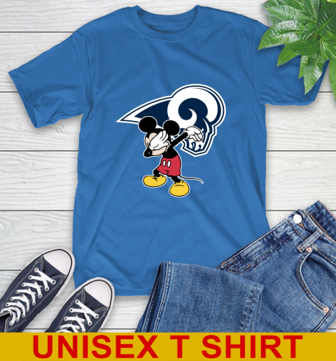 Los Angeles Rams NFL Football Dabbing Mickey Disney Sports T-Shirt 9
