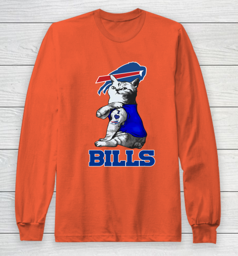 NFL Football My Cat Loves Buffalo Bills Long Sleeve T-Shirt 3