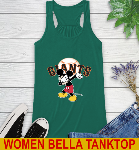 San Francisco Giants MLB Baseball Dabbing Mickey Disney Sports Racerback Tank 7
