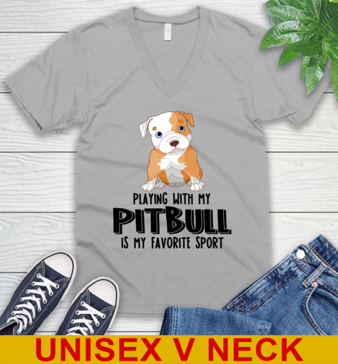 Playing with my pitbull is my favorite sport 44