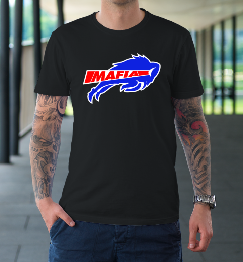 WNY Pride T Shirt  Blue and Red Buffalo T-Shirt